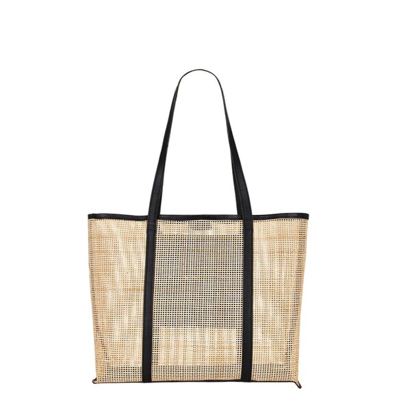 Casa Clara Lei Lei Bag in Natural & Black Womens Beach Tote Shopper - Picture 1 of 9